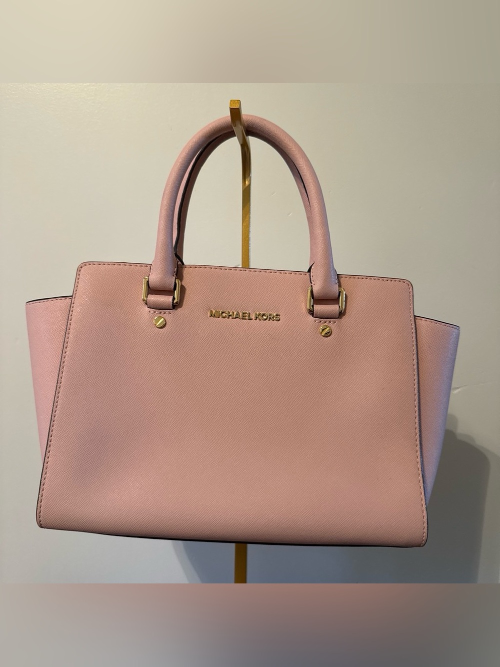 Michael Kors Blush Pink Saffiano Leather Satchel